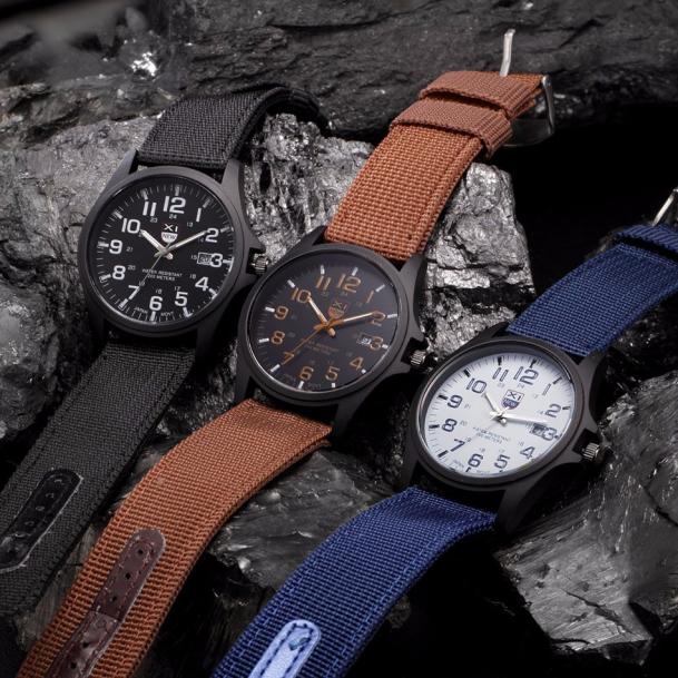 Outdoor Mens Date Stainless Steel Military Sports Analog Quartz Army Wrist Watch relogio masculino watch men часы мужские 2023