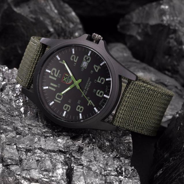 Outdoor Mens Date Stainless Steel Military Sports Analog Quartz Army Wrist Watch relogio masculino watch men часы мужские 2023