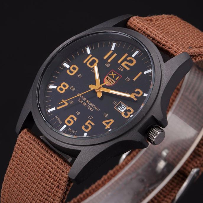 Outdoor Mens Date Stainless Steel Military Sports Analog Quartz Army Wrist Watch relogio masculino watch men часы мужские 2023