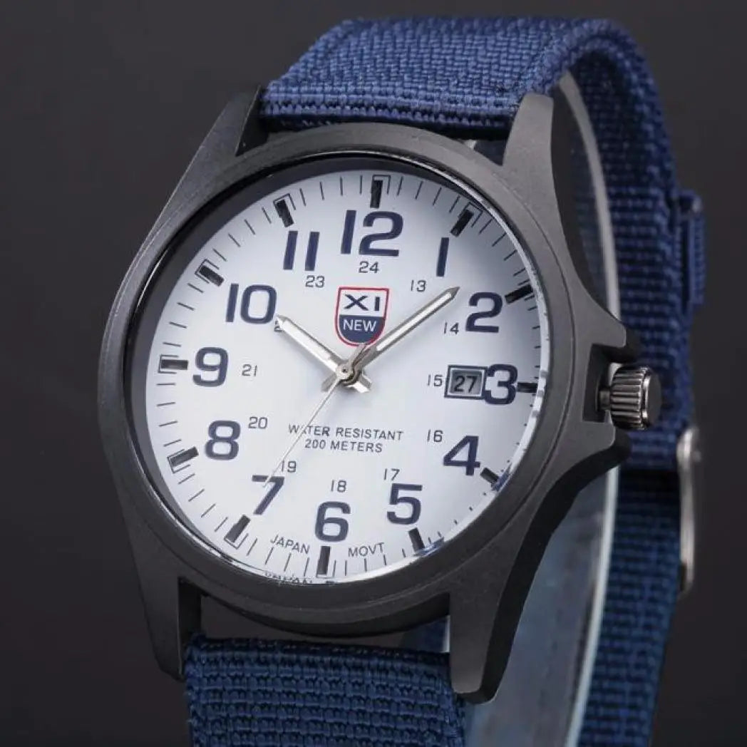 Outdoor Mens Date Stainless Steel Military Sports Analog Quartz Army Wrist Watch relogio masculino watch men часы мужские 2023