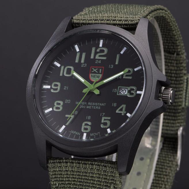 Outdoor Mens Date Stainless Steel Military Sports Analog Quartz Army Wrist Watch relogio masculino watch men часы мужские 2023