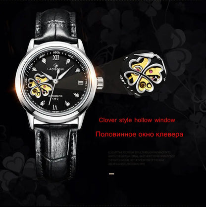 Women Watch  Self Wind  Sapphire  Luminous  Canvas Strap  Calendar