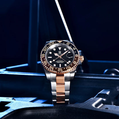 Pagani Design 40mm Automatic GMT Ceramic Watch