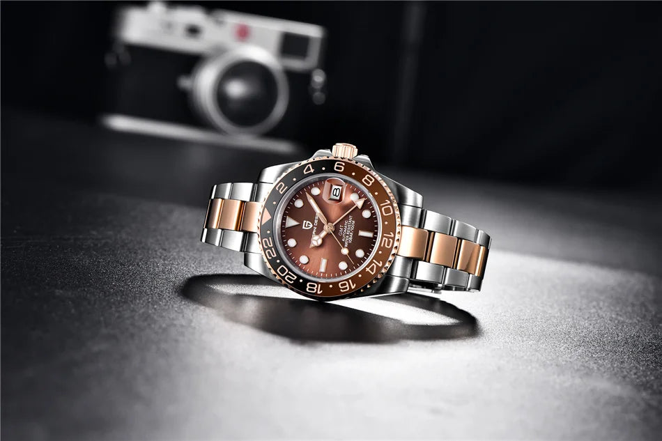 Pagani Design 40mm Automatic GMT Ceramic Watch