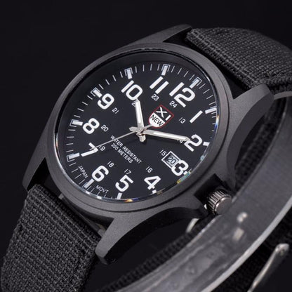 Outdoor Mens Date Stainless Steel Military Sports Analog Quartz Army Wrist Watch relogio masculino watch men часы мужские 2023