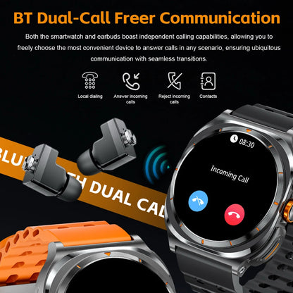 TWS Wireless Earphones 2 in 1 Smart Watch