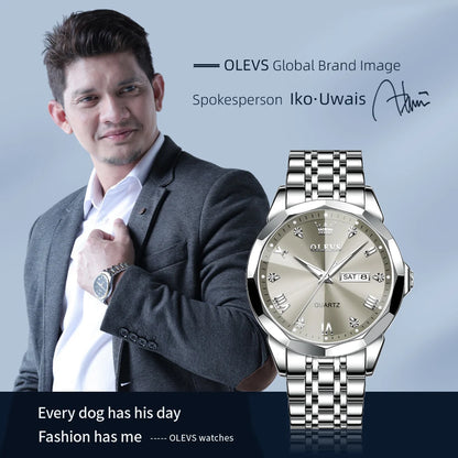 OLEVS Men's Watches Causal Fashion Original Quartz Watch