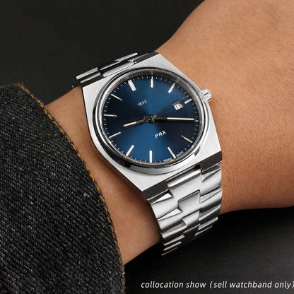 Tissot PRX Watch Band: 11mm/12mm Convex Metal Strap