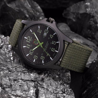 Outdoor Mens Date Stainless Steel Military Sports Analog Quartz Army Wrist Watch relogio masculino watch men часы мужские 2023