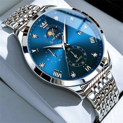 OLEVS  - Moon Phase Date Chronograph Waterproof