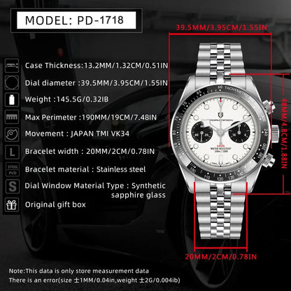 PAGANI DESIGN BB Panda Quartz Chronograph