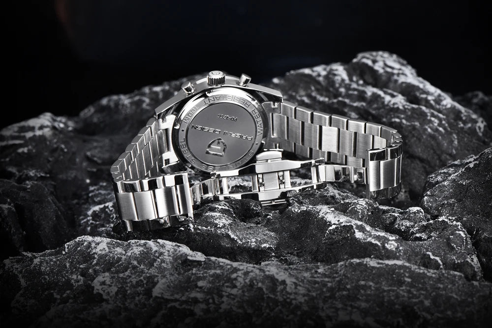 PAGANI DESIGN Retro Moon Watch: Luxury Quartz Chronograph