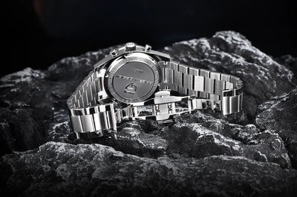 PAGANI DESIGN Retro Moon Watch: Luxury Quartz Chronograph