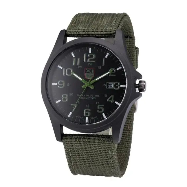 Outdoor Mens Date Stainless Steel Military Sports Analog Quartz Army Wrist Watch relogio masculino watch men часы мужские 2023