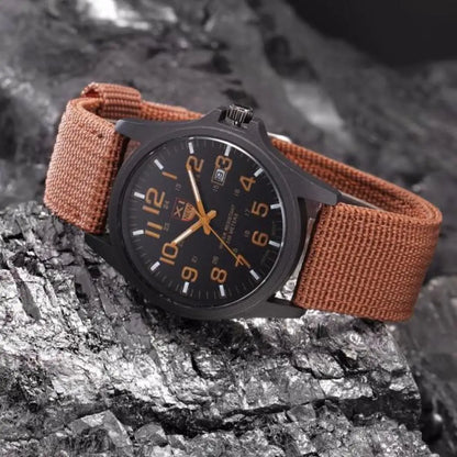 Outdoor Mens Date Stainless Steel Military Sports Analog Quartz Army Wrist Watch relogio masculino watch men часы мужские 2023