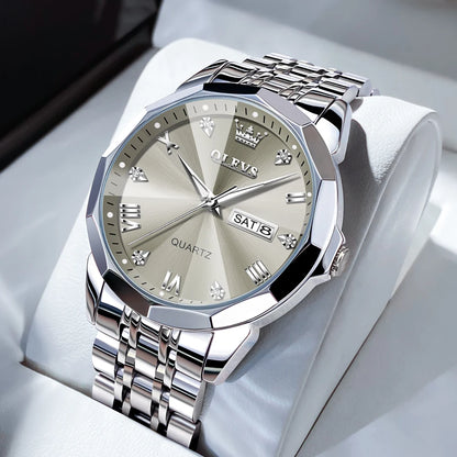 OLEVS Men's Watches Causal Fashion Original Quartz Watch
