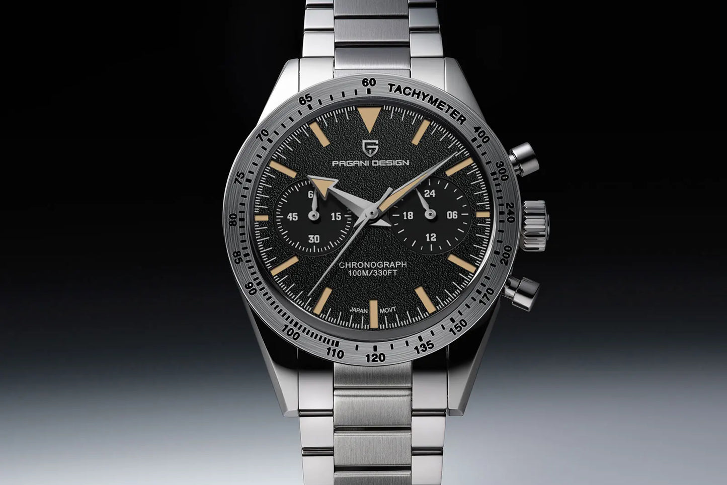 PAGANI DESIGN Retro Moon Watch: Luxury Quartz Chronograph