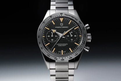 PAGANI DESIGN Retro Moon Watch: Luxury Quartz Chronograph
