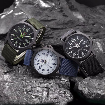 Outdoor Mens Date Stainless Steel Military Sports Analog Quartz Army Wrist Watch relogio masculino watch men часы мужские 2023