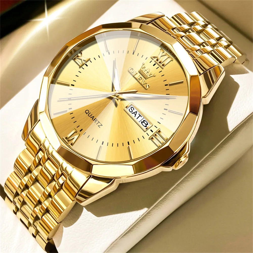 OLEVS Men's Watches Causal Fashion Original Quartz Watch