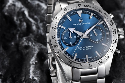 PAGANI DESIGN Retro Moon Watch: Luxury Quartz Chronograph