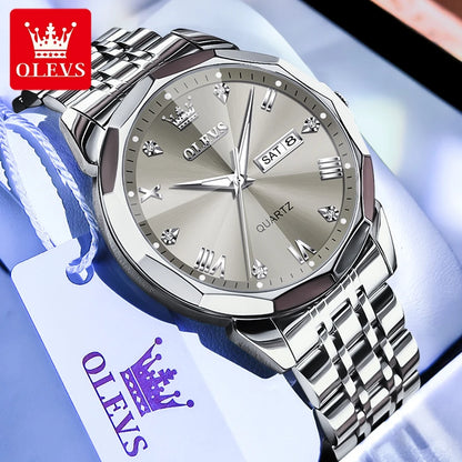OLEVS Men's Watches Causal Fashion Original Quartz Watch