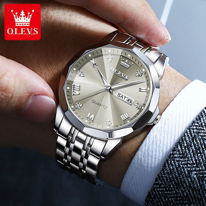 OLEVS Men's Watches Causal Fashion Original Quartz Watch