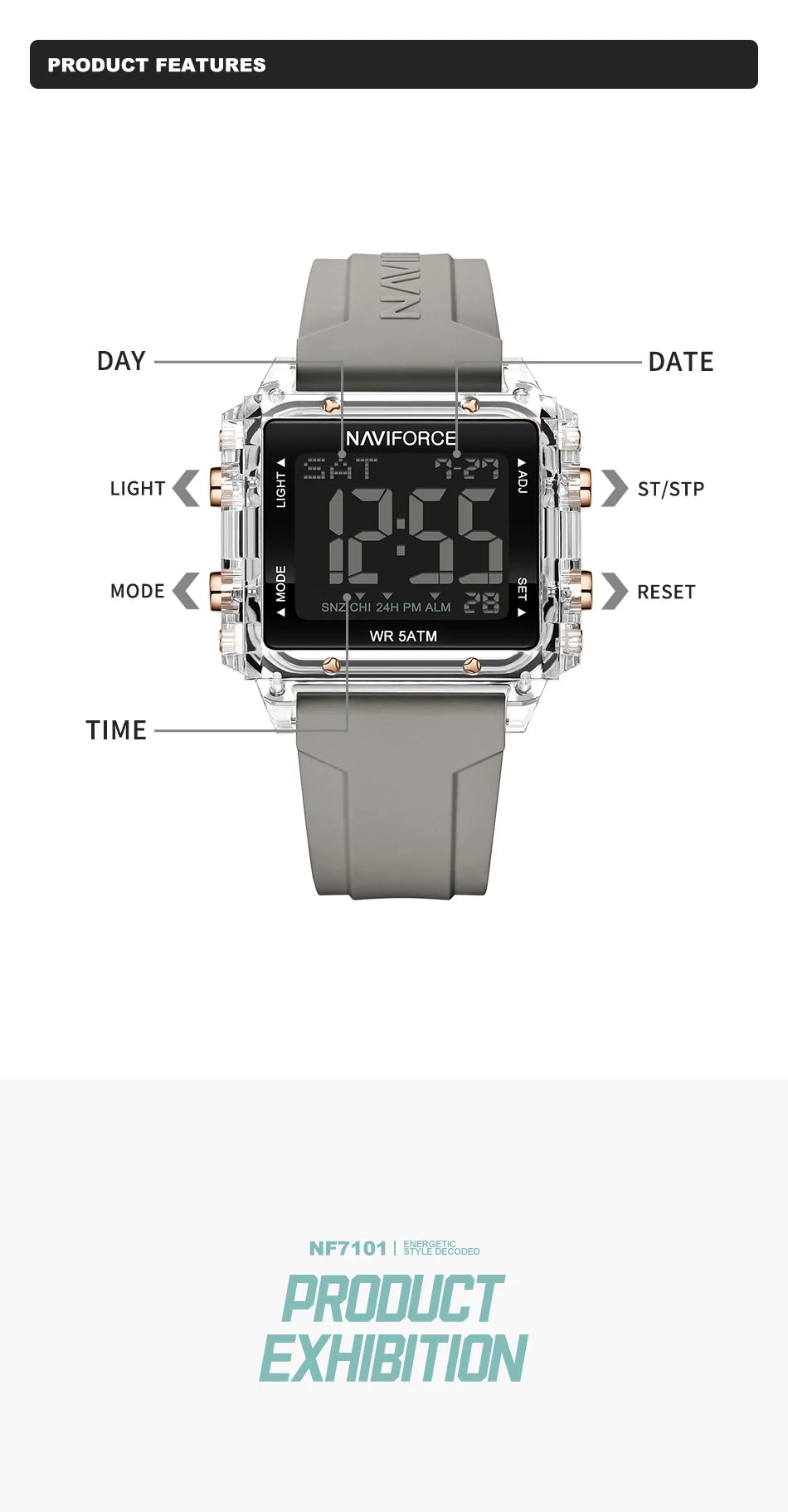 LadyForce NaviLite  DigiGlow  TimeFit  SportiDate  FlexTime  NaviGlow