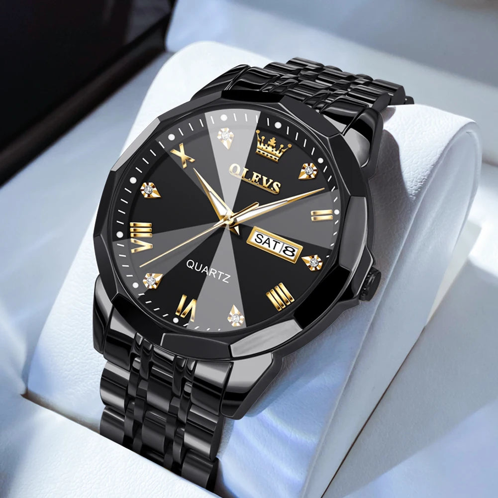 OLEVS Men's Watches Causal Fashion Original Quartz Watch