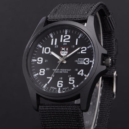 Outdoor Mens Date Stainless Steel Military Sports Analog Quartz Army Wrist Watch relogio masculino watch men часы мужские 2023