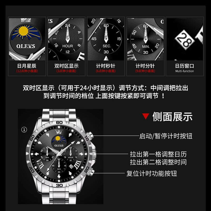 Original Moon Phase Men Watches