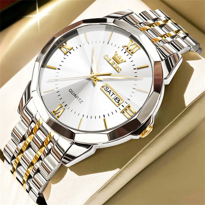 OLEVS Men's Watches Causal Fashion Original Quartz Watch