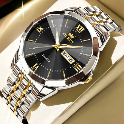OLEVS Men's Watches Causal Fashion Original Quartz Watch