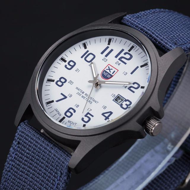 Outdoor Mens Date Stainless Steel Military Sports Analog Quartz Army Wrist Watch relogio masculino watch men часы мужские 2023