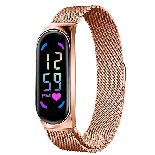 LED Watch  Women Watch  Digital Clock  Waterproof  Touch Screen  Gift Girls