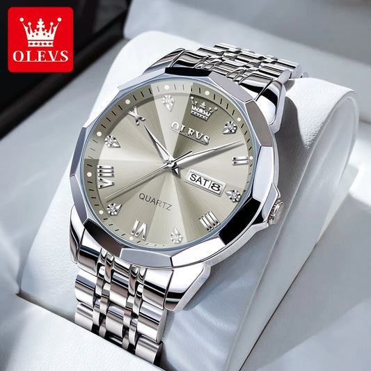 OLEVS Men's Watches Causal Fashion Original Quartz Watch
