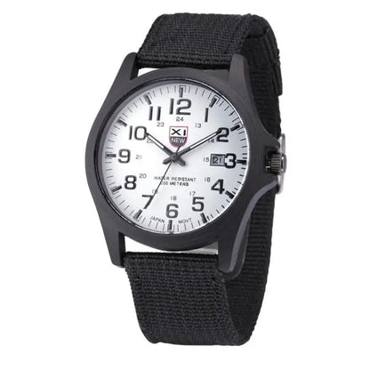 Outdoor Mens Date Stainless Steel Military Sports Analog Quartz Army Wrist Watch relogio masculino watch men часы мужские 2023