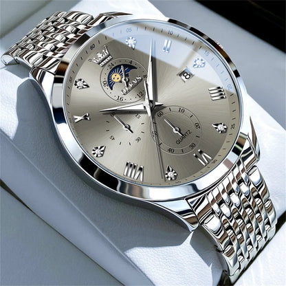 OLEVS  - Moon Phase Date Chronograph Waterproof