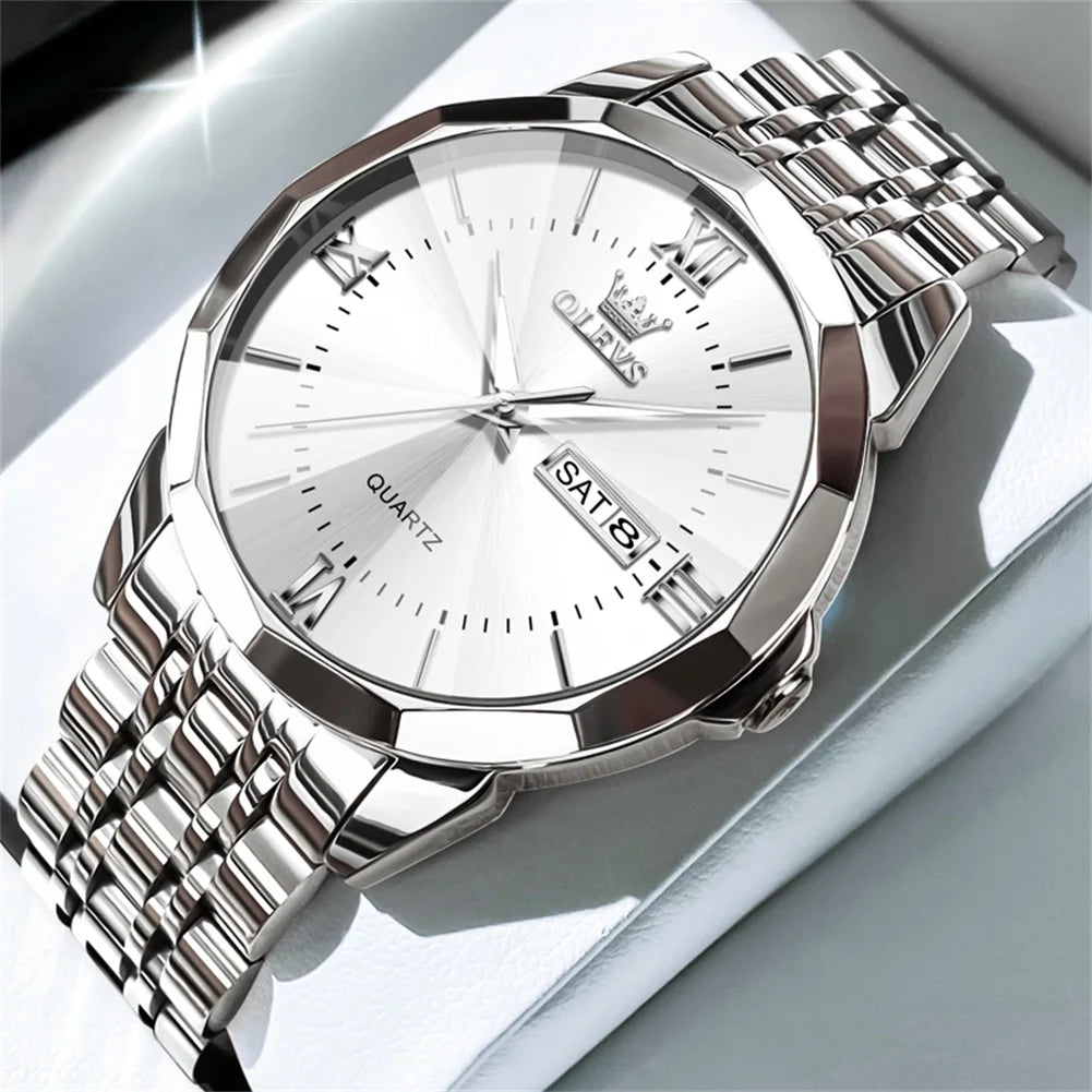 OLEVS Men's Watches Causal Fashion Original Quartz Watch