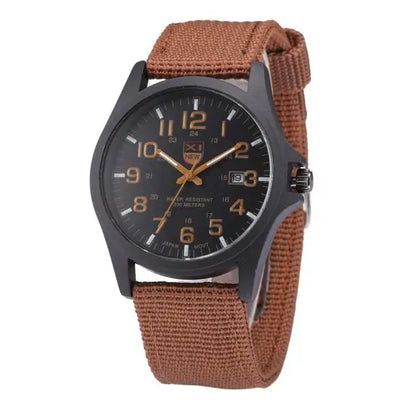 Outdoor Mens Date Stainless Steel Military Sports Analog Quartz Army Wrist Watch relogio masculino watch men часы мужские 2023