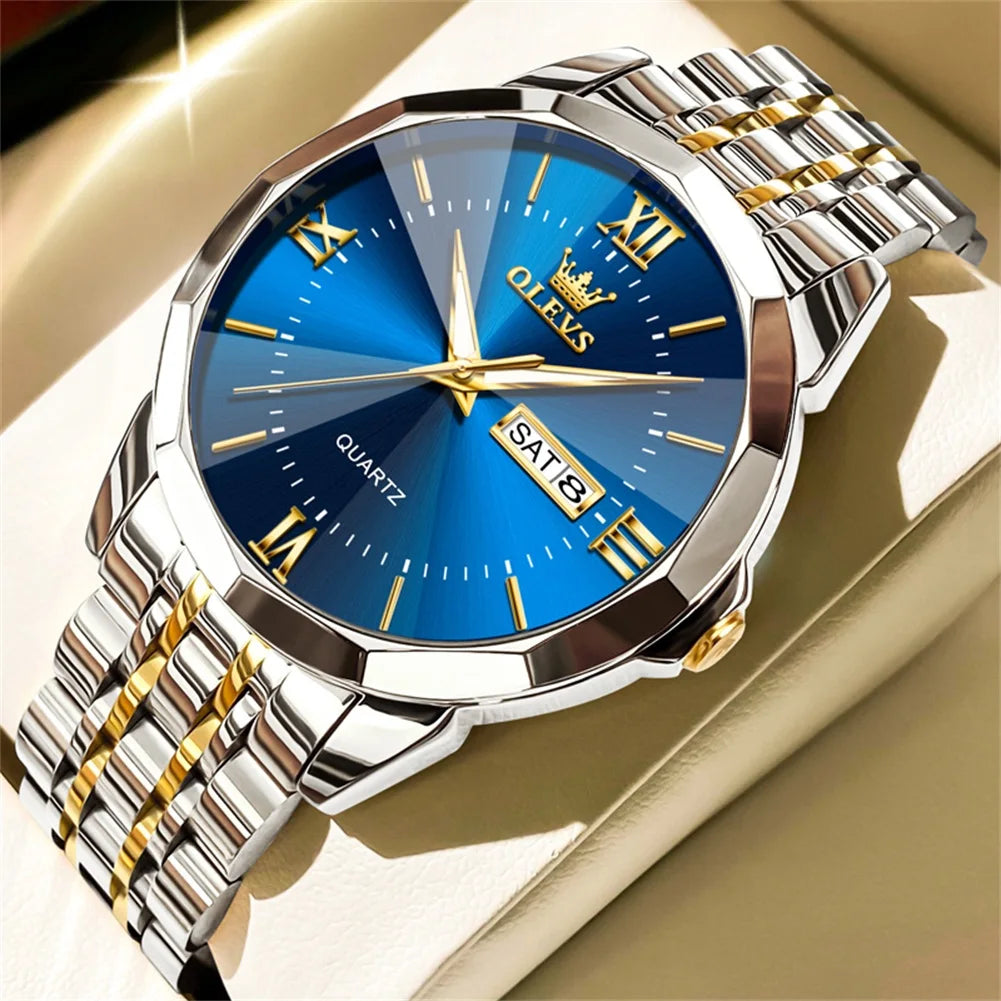 OLEVS Men's Watches Causal Fashion Original Quartz Watch