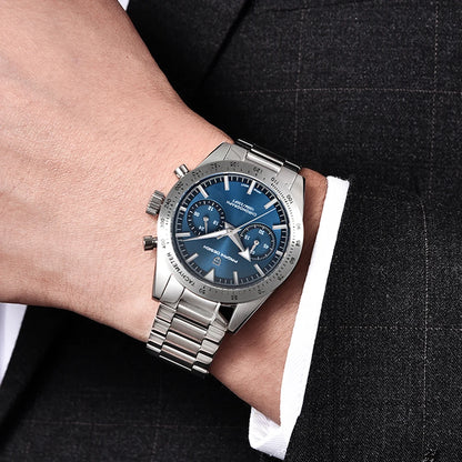 PAGANI DESIGN Retro Moon Watch: Luxury Quartz Chronograph