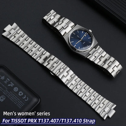 Tissot PRX Watch Band: 11mm/12mm Convex Metal Strap