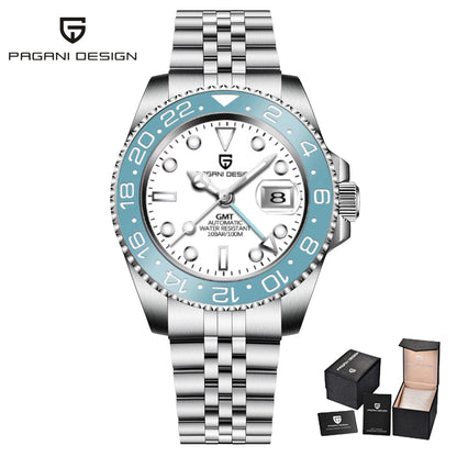 Pagani Design 40mm Automatic GMT Ceramic Watch