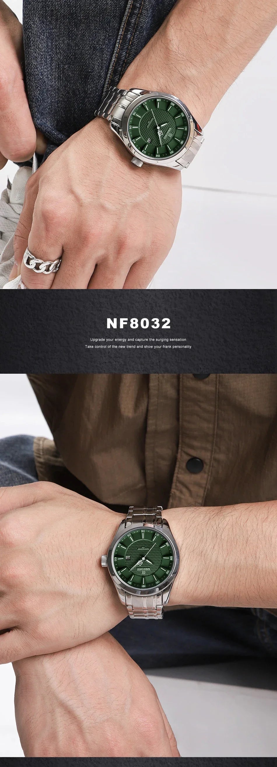 NAVIFORCE 30m Waterproof Quartz Watch for Men