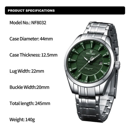NAVIFORCE 30m Waterproof Quartz Watch for Men