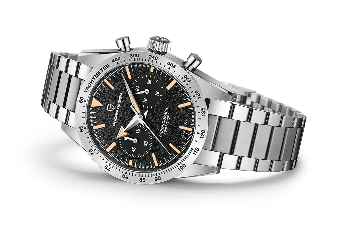 PAGANI DESIGN Retro Moon Watch: Luxury Quartz Chronograph