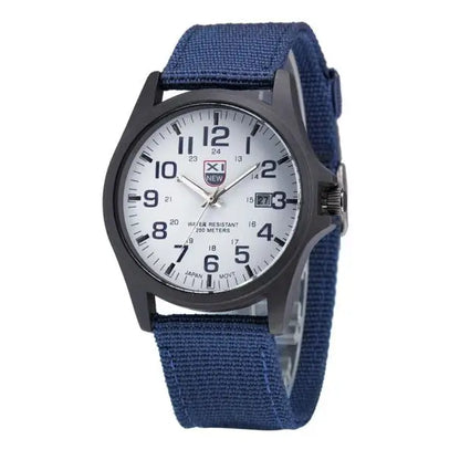 Outdoor Mens Date Stainless Steel Military Sports Analog Quartz Army Wrist Watch relogio masculino watch men часы мужские 2023