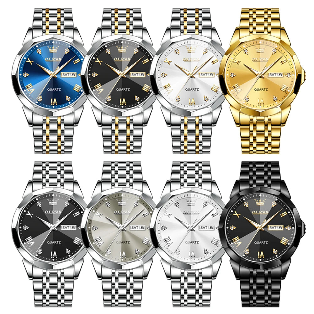 OLEVS Men's Watches Causal Fashion Original Quartz Watch