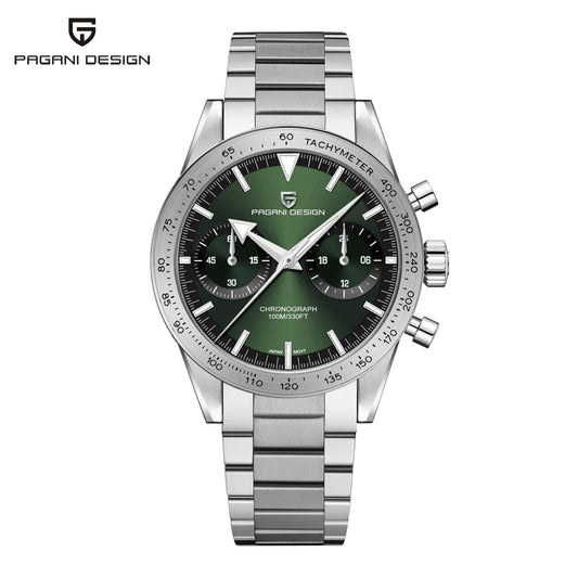 PAGANI DESIGN Retro Moon Watch: Luxury Quartz Chronograph